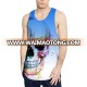 wholesale 100 polyester digital sublimation print tank top