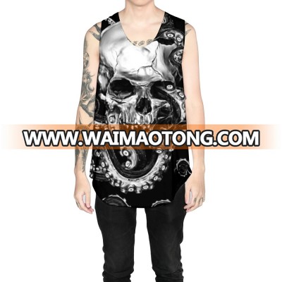 100 % polyester dry fit custom Sublimation tank top Latest designs for men's